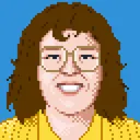 a pixel portrait of the site's author